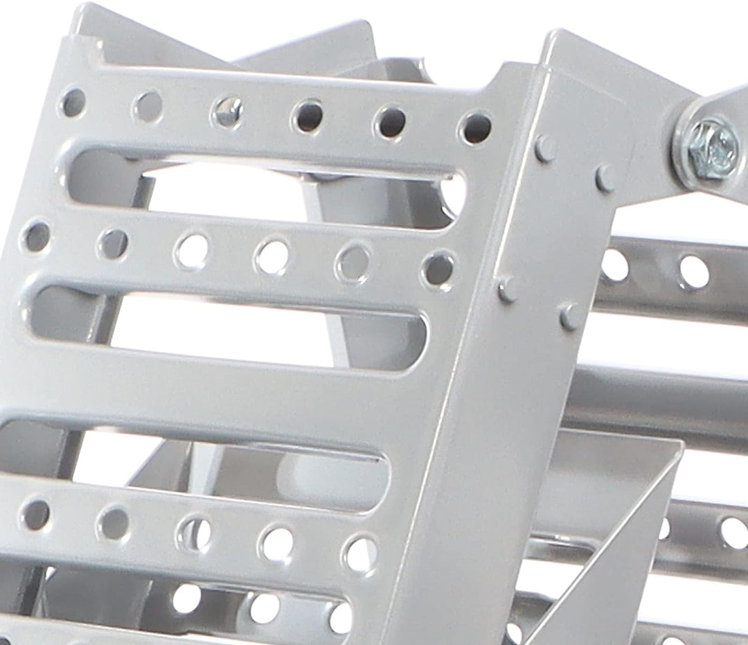 XPOtool 2X Auffahrrampe 340kg 3-Fach klappbar Verladerampen 197x23cm rutschfest Stahl für Motorrad