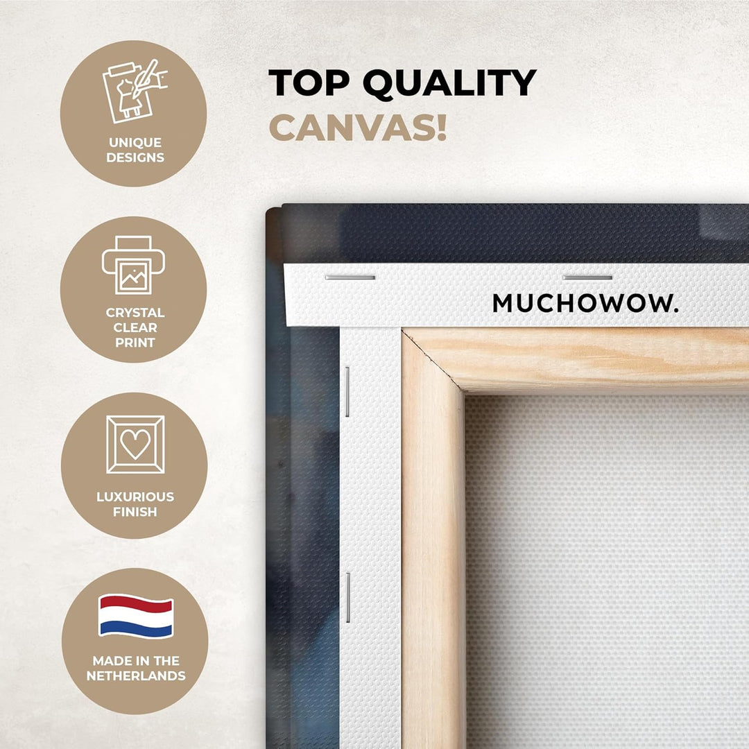 MuchoWow© Leinwand Bilder Gross 120x80 cm XXL Wanddeko Wohnzimmer Aesthetic Room Decor Deko Zimmer W