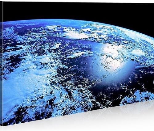 islandburner Bild Bilder auf Leinwand Blue Planet Erde Planet 1p XXL Poster Leinwandbild Wandbild De