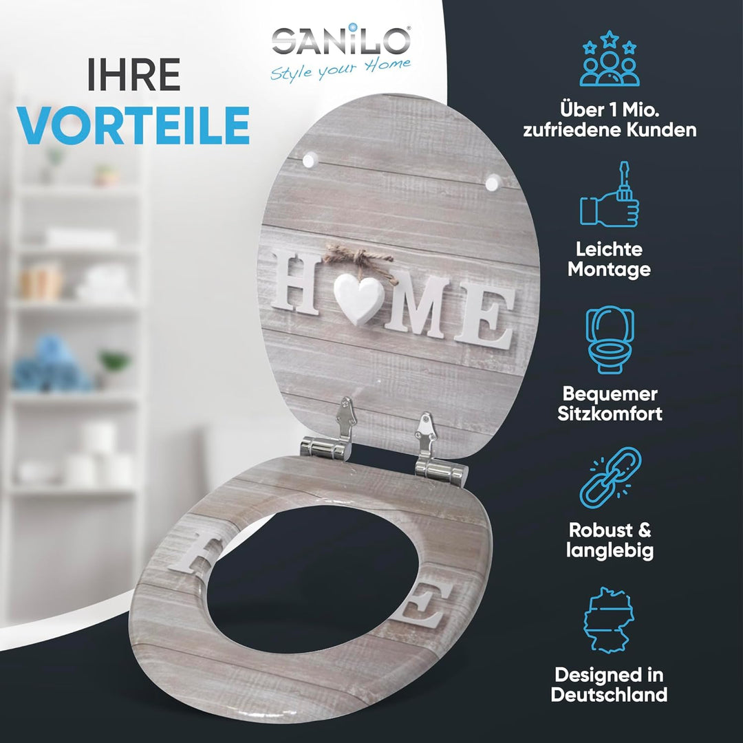 WC Sitz mit Absenkautomatik, grosse Auswahl, schöne Motive, hochwertige und stabile Qualität aus Hol