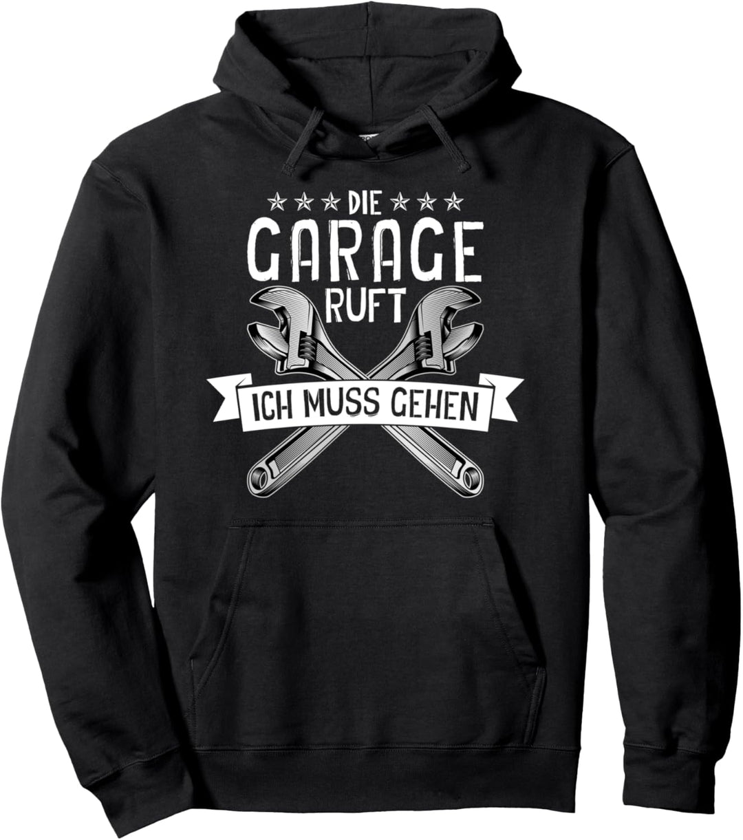 Die Garage Ruft Kfz Mechaniker Schrauber Auto Mechaniker Pullover Hoodie
