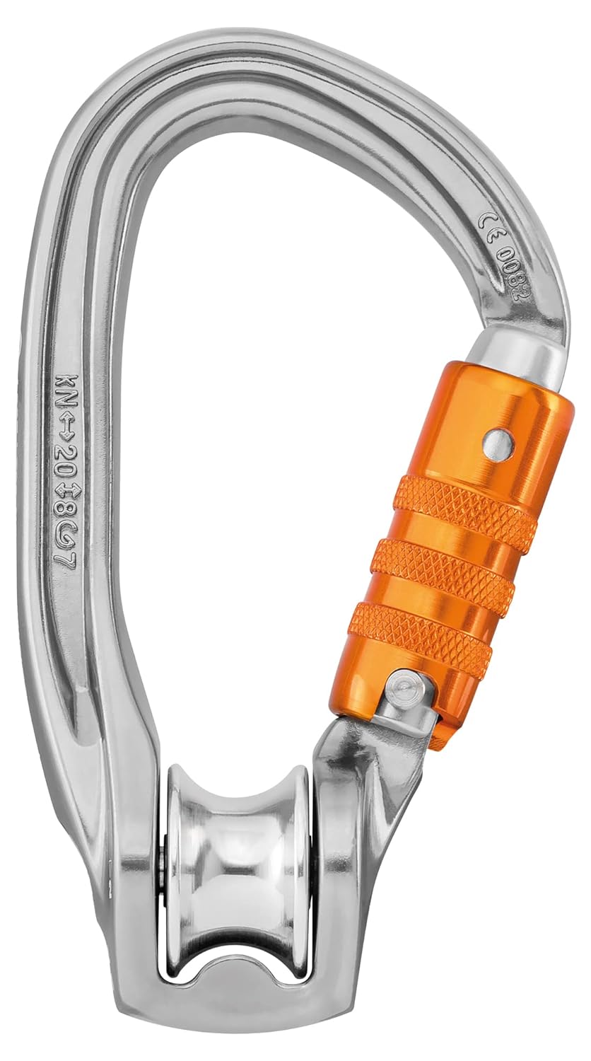 Petzl, PULLEY ROLLCLIP Z TRIACT-LOCK, gray/orange, UNI, P75 TL