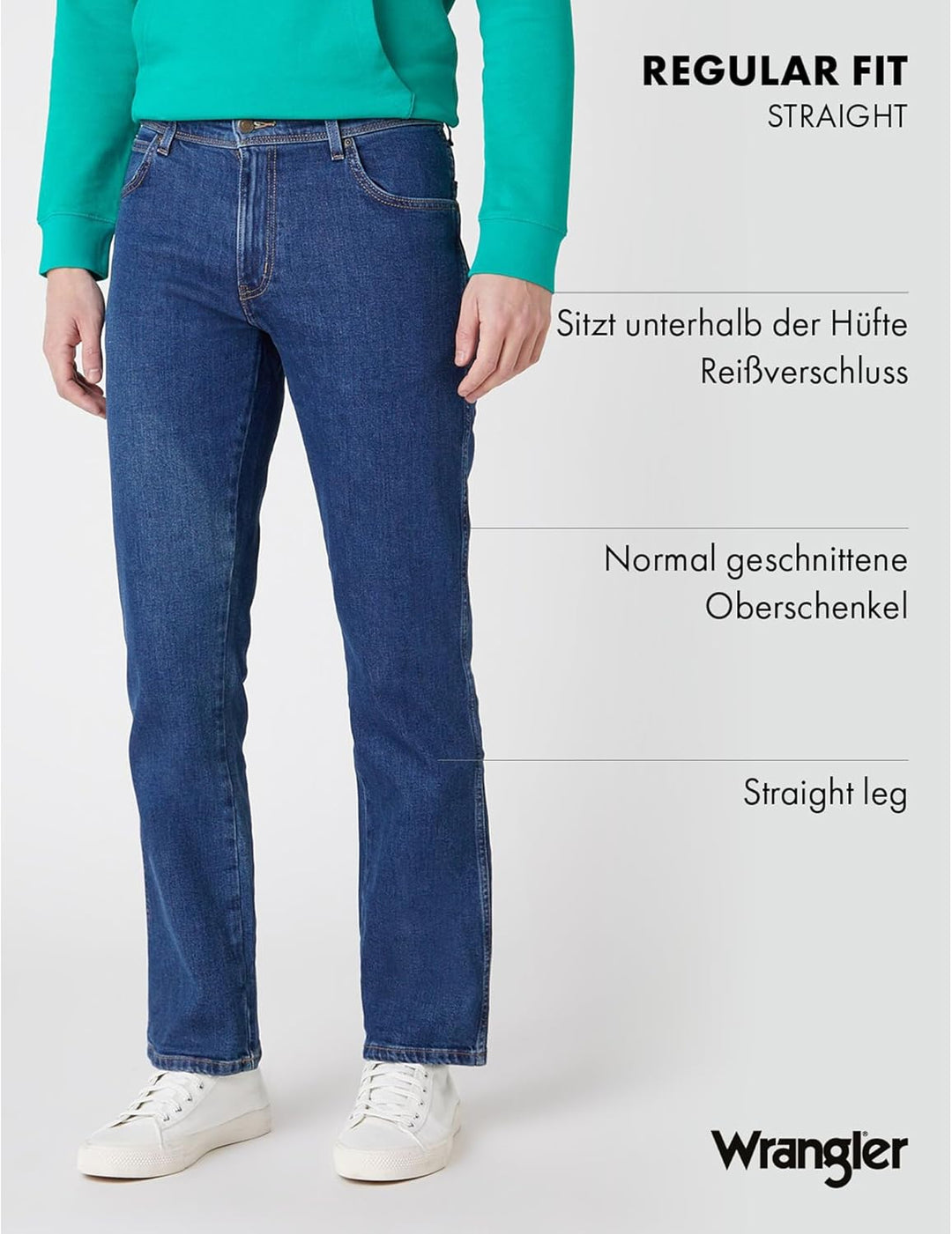 Wrangler Herren Durables Regular Fit Jeans 30W / 30L Darkstone, 30W / 30L Darkstone