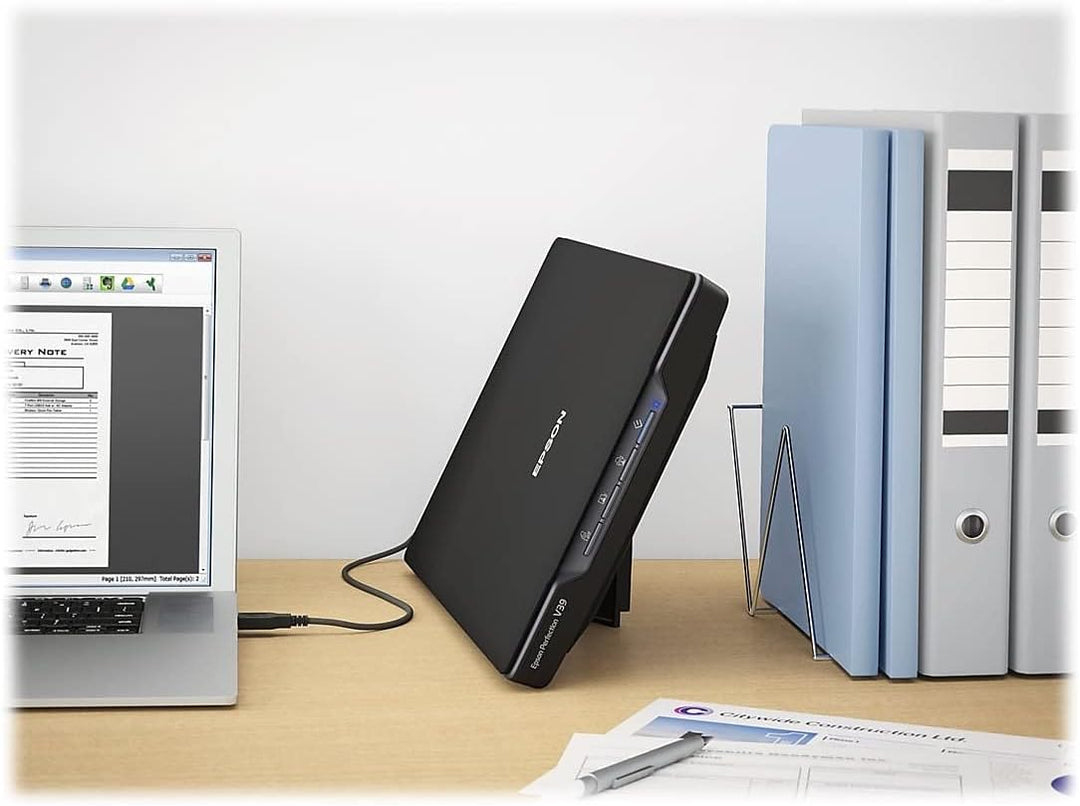 Epson Perfection V39 Color Photo and Document Scanner with Scan-to-Cloud with 4800 x 4800 DPI by Eps