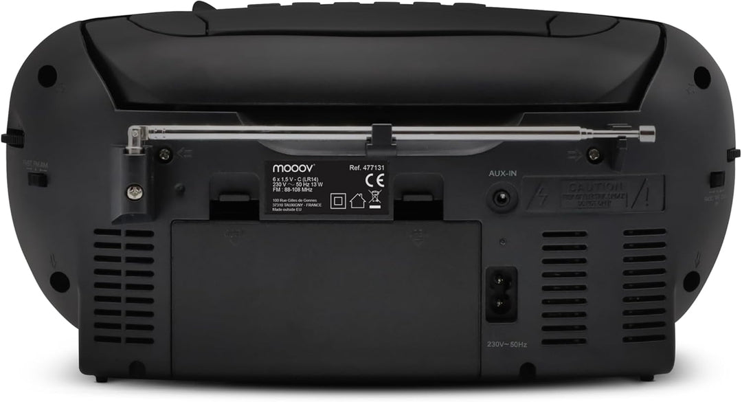 Metronic 477131 CD-/Kassettenradio schwarz, schwarz