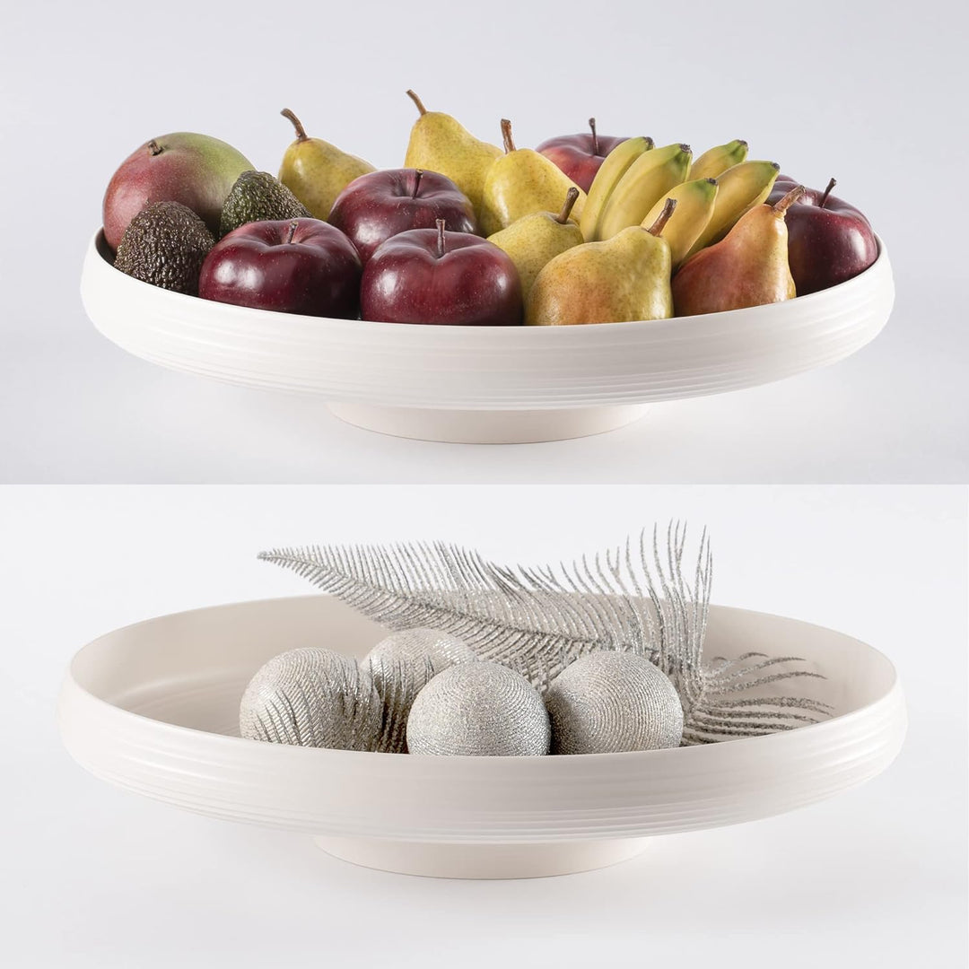Guzzini - Tierra, Schale/Obstplatte - 750ml, Milchweiss, Oval 43 x 30x h8,9cm - 179700156 One size W