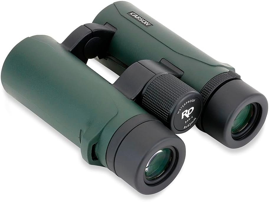 Carson RD Full-Size Fernglas, Doppelstegdesign, 8x42mm, wasserdicht, robust, beschlagfrei (RD-842) 8