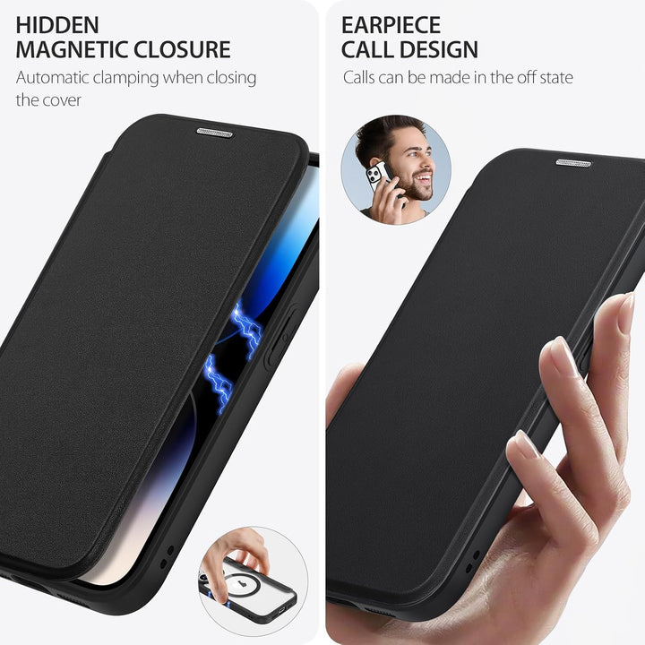 DUX DUCIS Hülle für iPhone 15 Pro Max Handyhülle Kompatibel mit MagSafe, Transparente Anti-Kratzer L