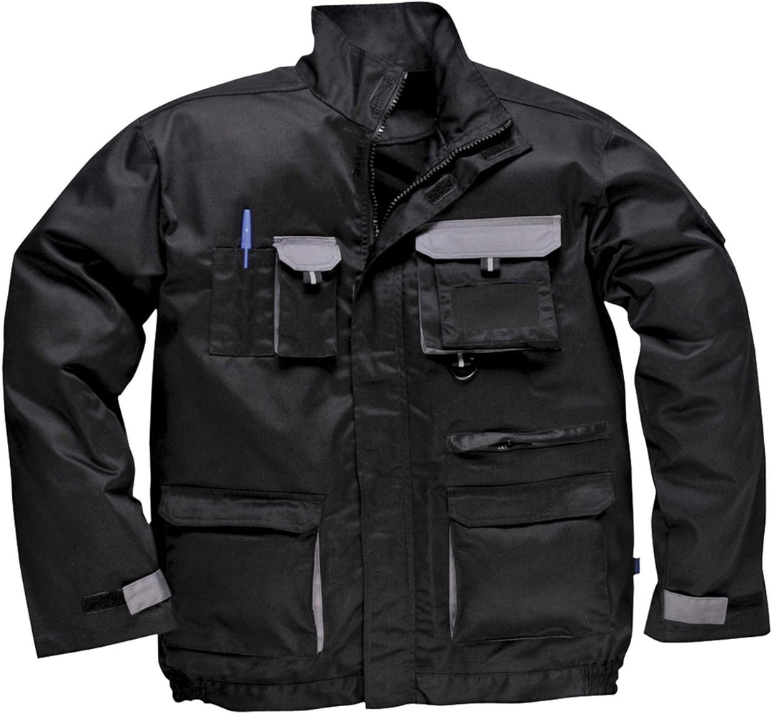 Portwest Portwest Texo Kontrast-Jacke, Grösse: XL, Farbe: Schwarz, TX10BKRXL XL Schwarz, XL Schwarz