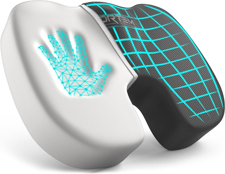 FORTEM XL Autositzkissen, Memory-Schaum-Kissen für Büro Computersessel & Lindert Schmerzen an Steiss