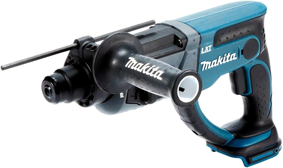 Makita Akku-Kombihammer f. SDS+ 18,0V im MAKPAC ohne Akku 1,5 Ah, ohne Ladegerät, DHR202ZJ, Blau, Si