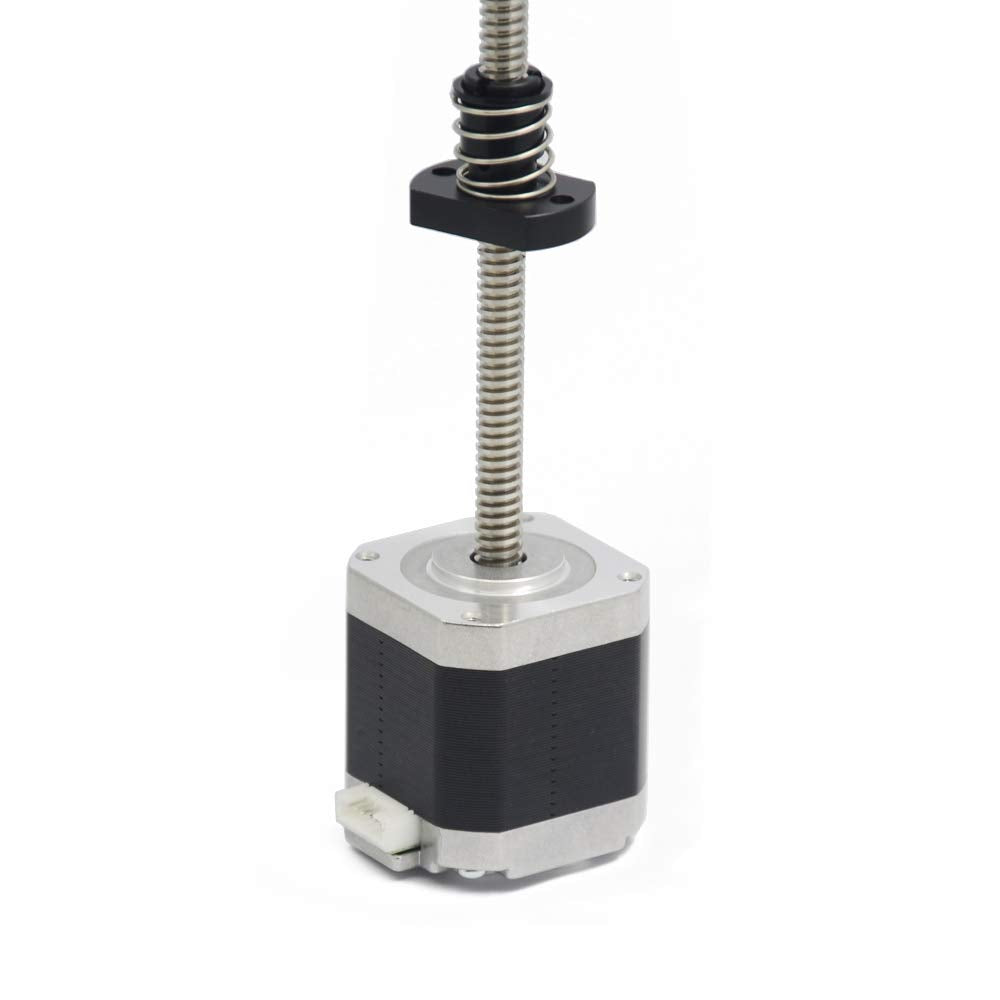 Iverntech NEMA 17 Schrittmotor mit Integrierter 2 mm Steigung 240 mm T8 Leitspindel für UV Harz 3 Dr
