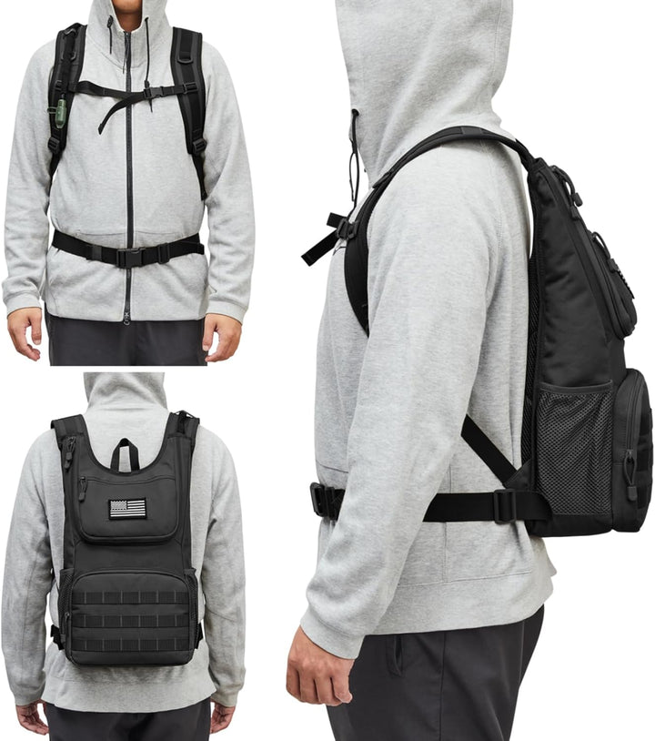 G4Free Militär Trinkrucksack Rucksäck mit 2L Verbesserter Blase Trinkblasen Wanderrucksäcke für Wand