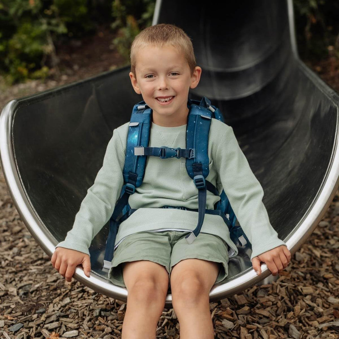 BECKMANN, Schulrucksack-Set Classic, 6-teilig, Grundschule, ergonomisch, inkl. Regenüberzug, 22L Spa