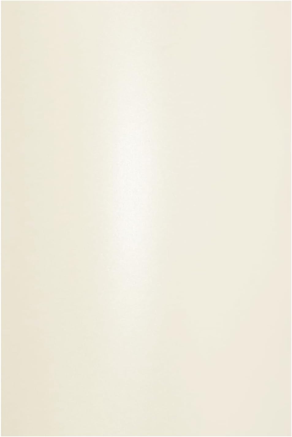 Netuno 100x Bastelkarton Perlmutt-Creme DIN A4 210x 297 mm 300g Aster Metallic Cream Perlmuttkarton