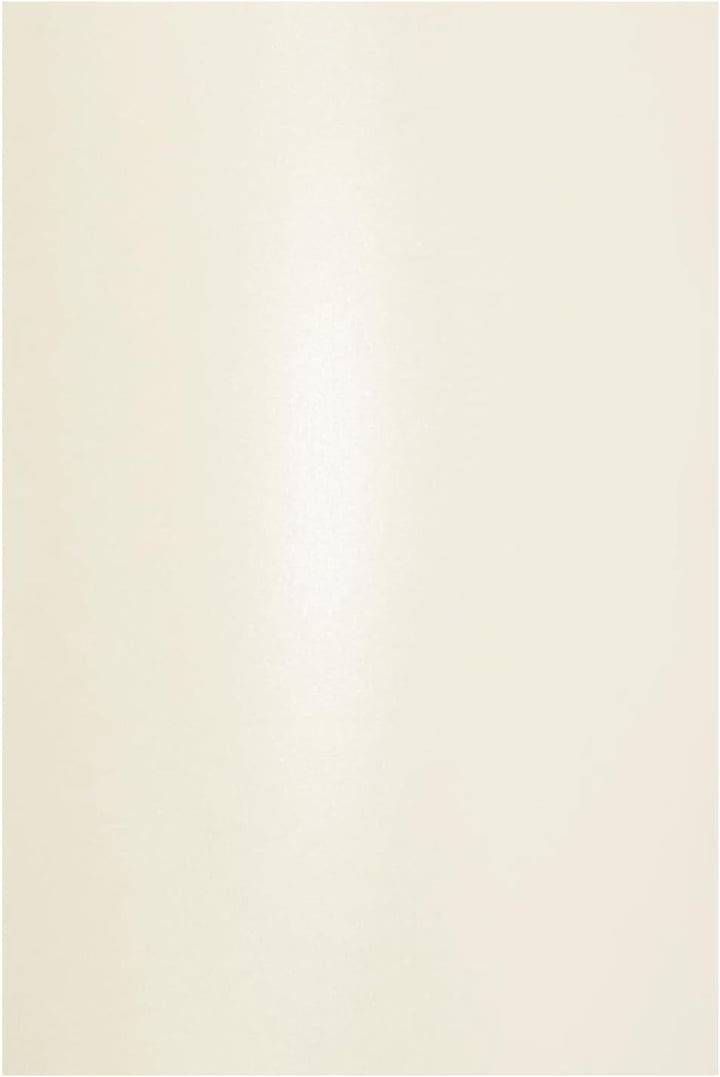 Netuno 100x Bastelkarton Perlmutt-Creme DIN A4 210x 297 mm 300g Aster Metallic Cream Perlmuttkarton