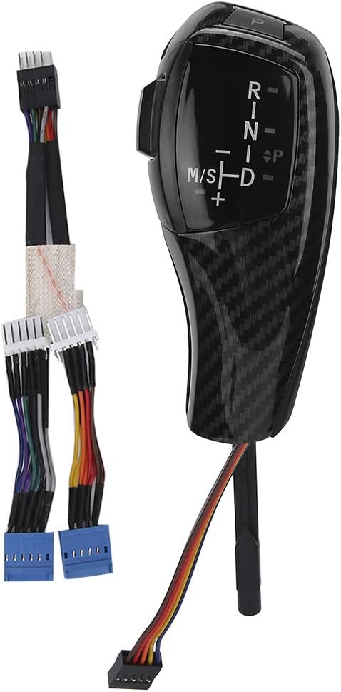 Dioche Schaltknauf, F30 Style Automatic Led Schaltknauf Nachrüstsatz für BMW E90 E92 E84 E89 Carbon