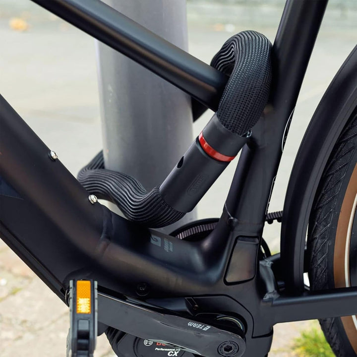 ABUS Kettenschloss Goose Lock – biegsames, klapperfreies Fahrradschloss aus gehärtetem Stahl – 6 mm