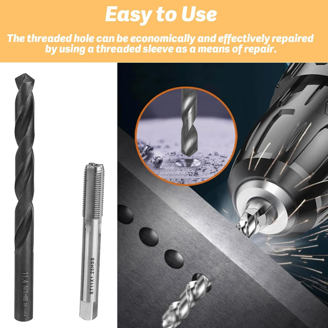 Heli Coil, Coil Master Kit, 17 Stück Gewindeeinsätze M11x1,25 Innengewinde Reparaturzubehör Sortimen