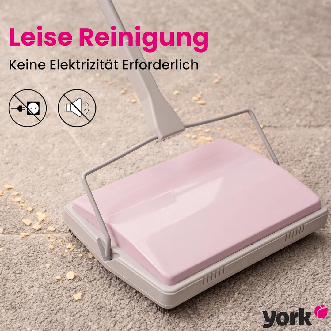 York 4099080-002513, Kehrmaschine Katie | Teppichkehrer für Teppichreinigung | Effiziente, sofortige