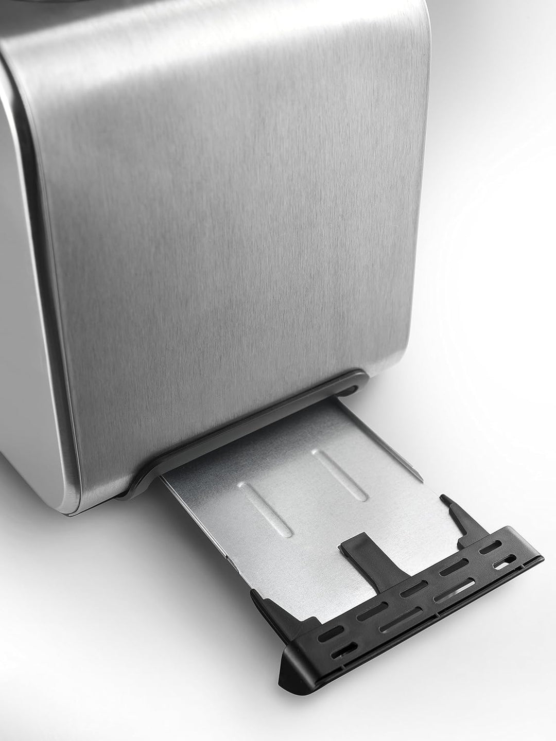 De'Longhi CTX2203.S Toaster mit Zange, stufenweise Kontrolle des Röstgrads, 3 Funktionen, Krümelschu