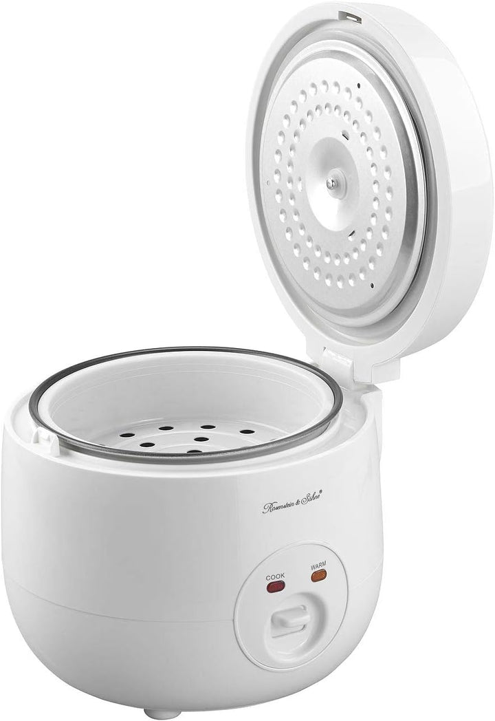 Rosenstein & Söhne Multikocher: Reiskocher mit Warmhalte-Funktion & Dampfgar-Einsatz, 1,2 Liter, 500
