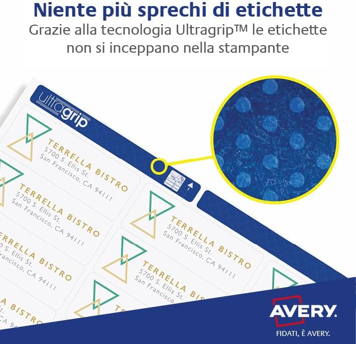 Avery BlockOut Versandetiketten 99.6 x 289.1 weiss, 99.6 x 289.1 weiss