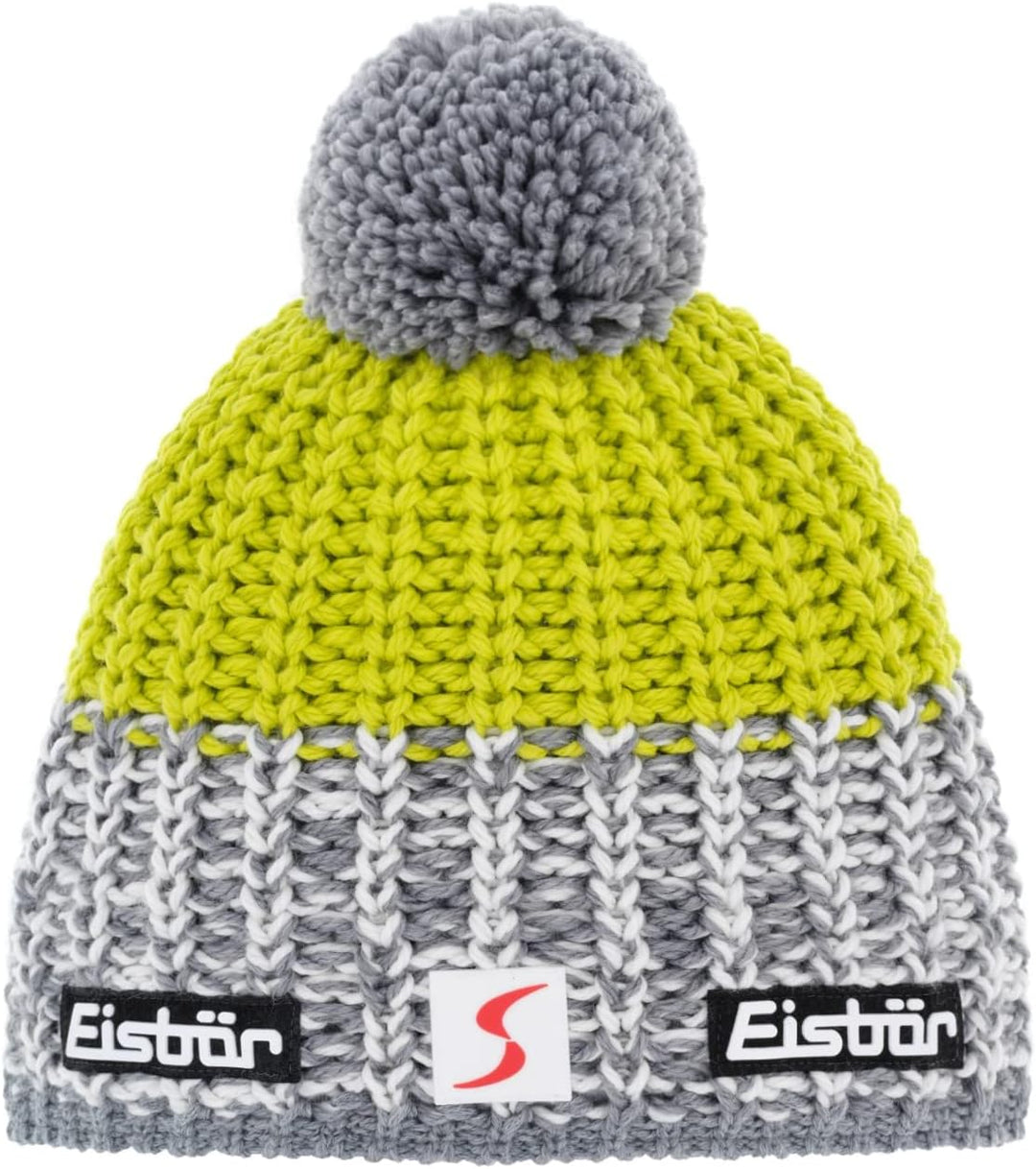 Eisbär Wintermütze mit Bommel für Damen und Herren Focus Pompon MÜ SP Einheitsgrösse Lime, Einheitsg