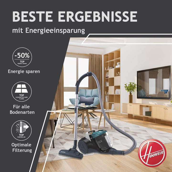 Hoover Staubsauger Tierhaare BREEZE PET mit Tier-Düse I Tierhaar-Staubsauger ohne Beutel für Hundeha