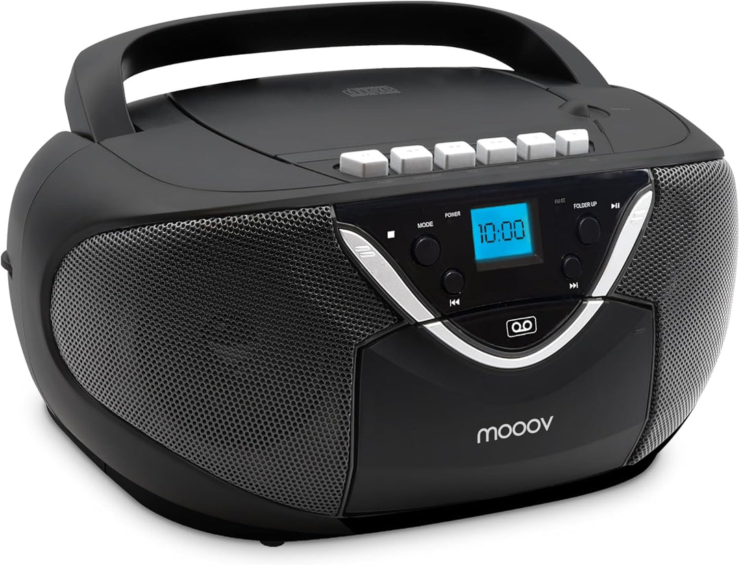 Metronic 477131 CD-/Kassettenradio schwarz, schwarz