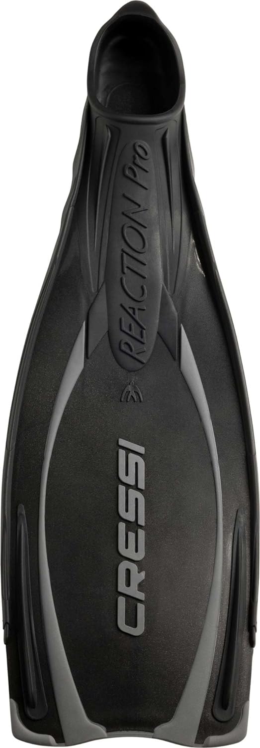 Cressi Reaction Pro Fins - Flossen zum Tauchen, Freitauchen und Schnorcheln, Adult Unisex 36/37 Schw