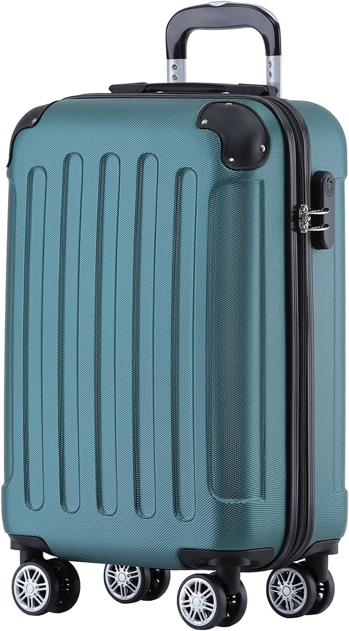 BEIBYE Zwillingsrollen Hardcase Reisekoffer Koffer Trolleys Hartschale in XL-L-M in 14 Farben (Dunke