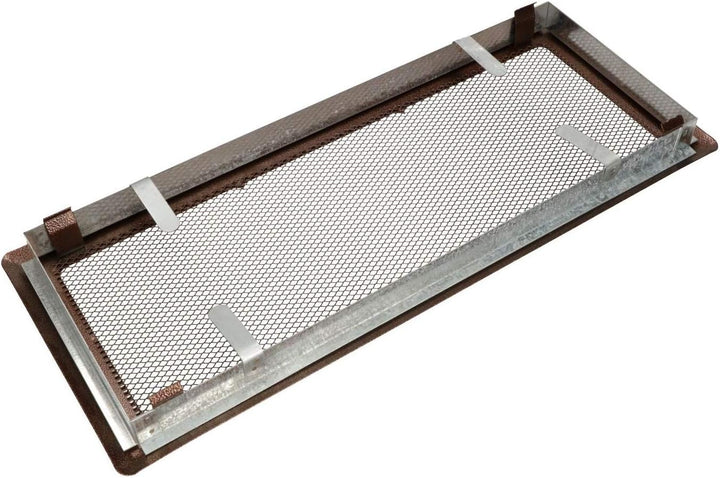 KOTARBAU Luftgitter 16 x 45 cm Kupfer - Antik Kamingitter Ofengitter Lüftungsgitter Warmluftgitter K