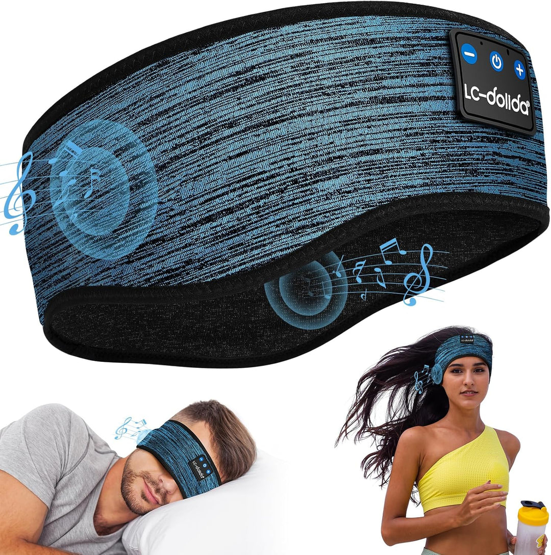 Schlafkopfhörer Bluetooth 5.4, Schlaf Stirnband Kopfhörer Headband Schlafmaske, Sportskopfhörer Musi