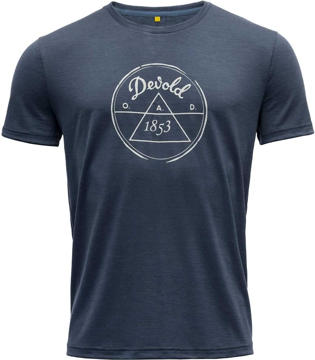 Devold Herren 1853 T-Shirt Grey Melange 770a M, Grey Melange 770a M