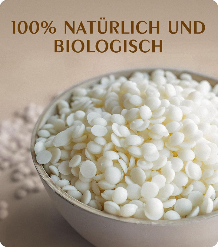 Sojawachs für Kerzen 3kg, BOYUJK Premium Natürlich Kerzenwachs, 100% Sojawachs für die Kerzenherstel