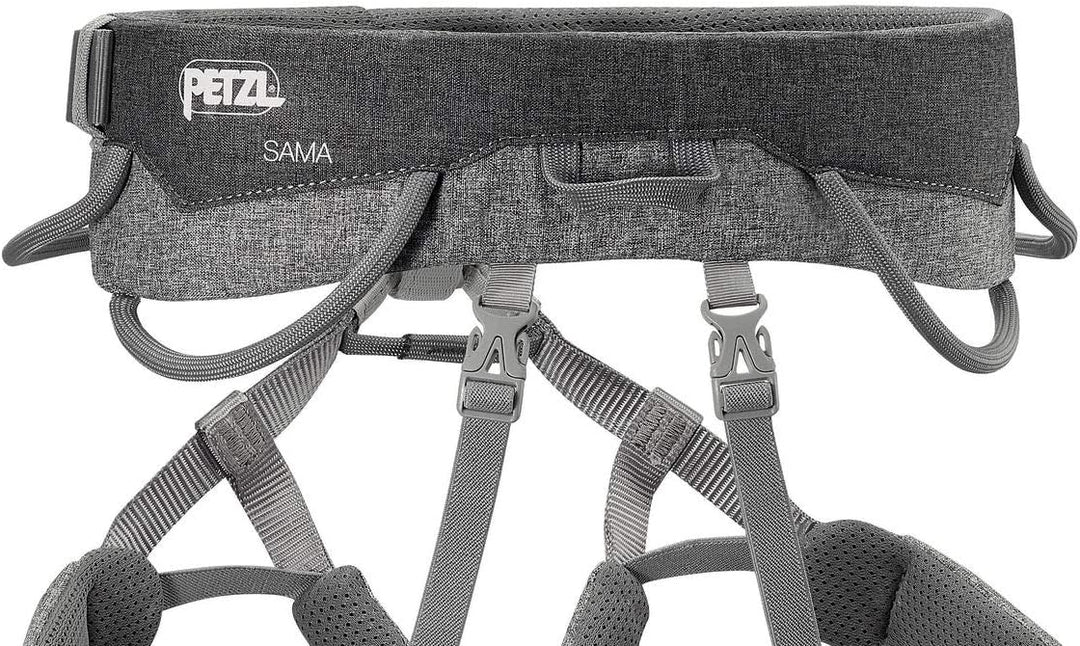 PETZL Unisex Sama Klettergurt (1er Pack) 77-84 cm Grau, 77-84 cm Grau