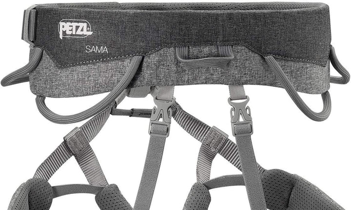 PETZL Unisex Sama Klettergurt (1er Pack) 77-84 cm Grau, 77-84 cm Grau