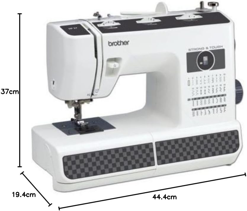 BROTHER Komfort Nähmaschine HF37 mit Aufspulautomatik und automatischer Nadeleinfädler