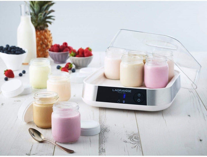 LAGRANGE LA459001 Lagrange-459001 – Joghurtbereiter 9 Töpfe, 18 W, Edelstahl, silberfarben