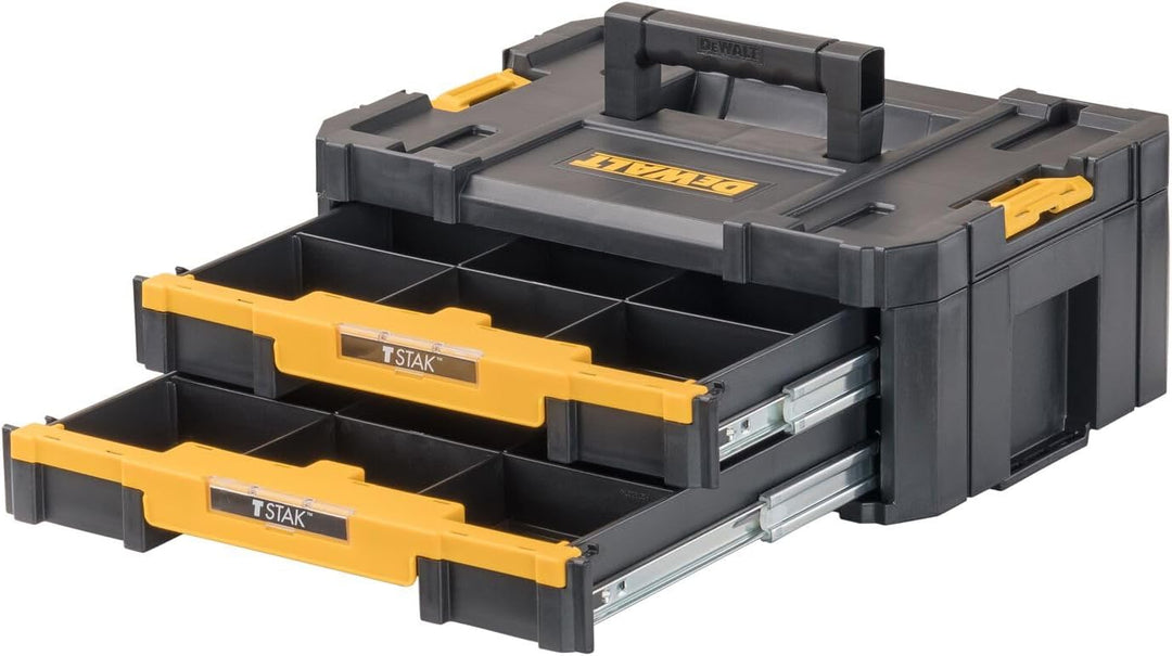DEWALT DWST17804 TSTAK IV Doppel-Schubladen Koffer mit 2 Schubladen, Koffer mit 2 Schubladen