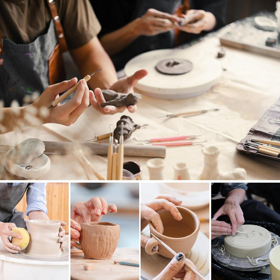 TOSUTO Modellierwerkzeug Set,66 Stück Modellier-Werkzeug Sculpting Werkzeug,Polymer Clay Werkzeuge P