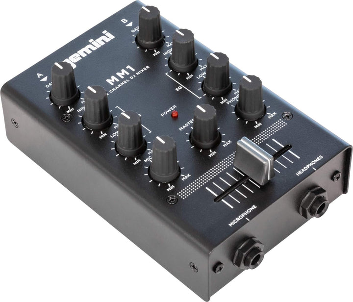 Gemini MM-1 - Mini 2 Kanal DJ Mixer