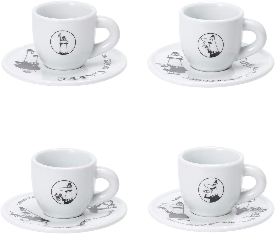 Bialetti TAZZINE Moka CAROSELLO Frühstückstassen, mehrfarbig,