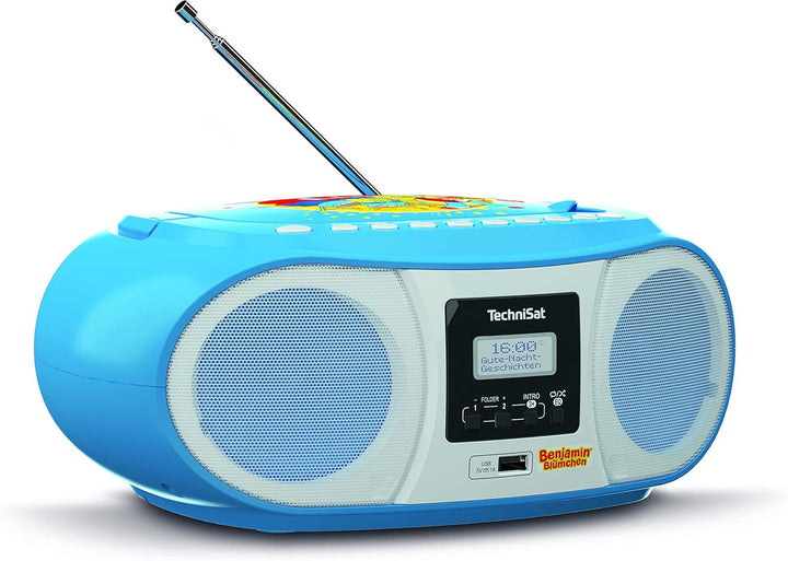 TechniSat DIGITRADIO 1990 Benjamin Blümchen Edition - Stereo-Boombox mit DAB+/UKW-Radio und CD-Playe