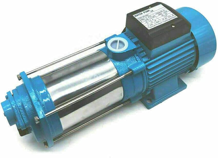 Wasserpumpe 5-stufige Kreiselpumpe 1300W Hauswasserwerk 4000 l/h Max. Förderhöhe: 98m; Max. Druck: 9