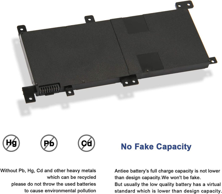 ANTIEE 38Wh C21N1509 Akku für ASUS Vivobook X556 X556UA X556UB X556UF X556UJ X556UQ X556UR X556UV AS