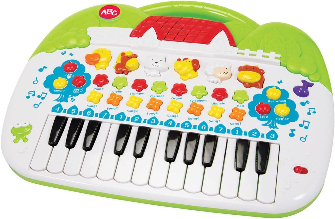 Simba 104018188 - ABC Tier-Keyboard, mit verschiedenen Sounds und Einstellfunktionen, 28x39cm, ab 3