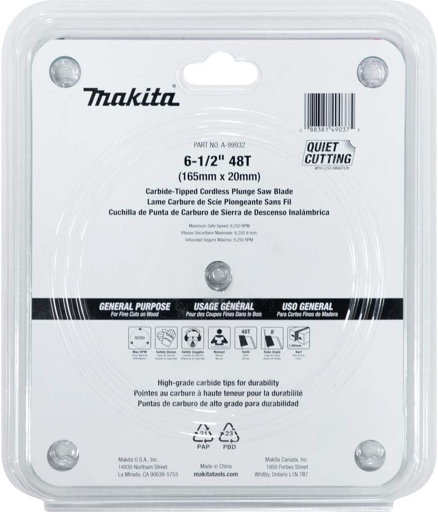 Makita B-56708 SPECIALIZED Sägeb.165x20x48Z, 1 V, 165 x 20 mm 165 x 20 mm silber, schwarz, 165 x 20