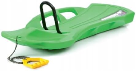 Trineo con asas laterales, protección central móvil y reposapies, con cuerda, modelo SNOW TRAIN CONT